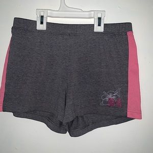 pink and grey soft shorts